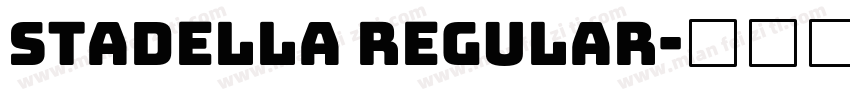 Stadella Regular字体转换